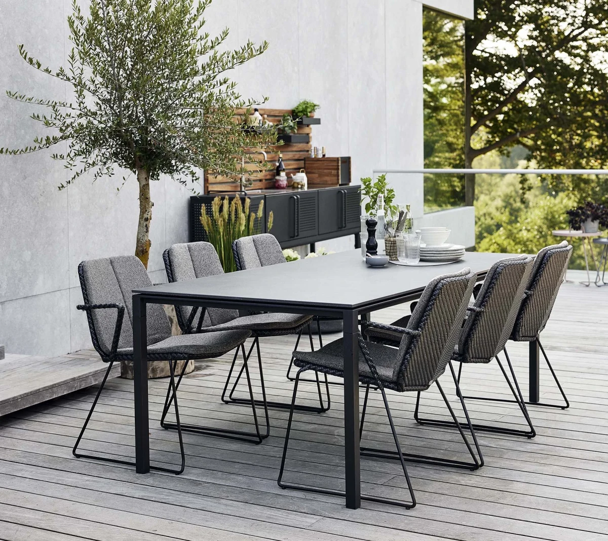 Vision armchair, stackable