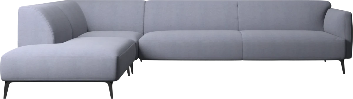 Modena corner sofa with lounging unit
