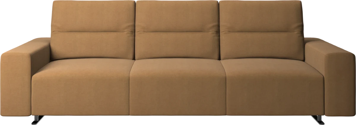 Hampton sofa with adjustable back and storage on the right side