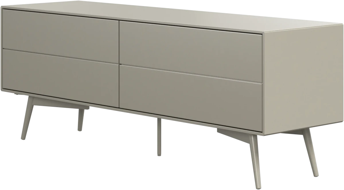 Fermo media unit with drop down doors
