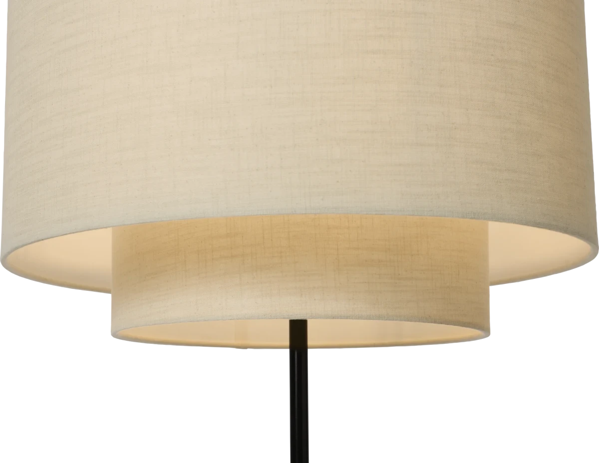 Drum floor lamp marble/metal