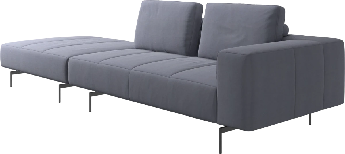 Amsterdam sofa with footstool on left side