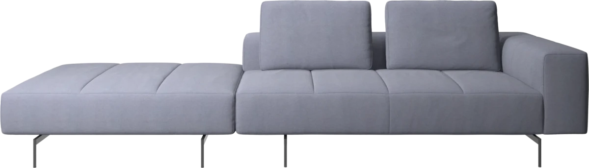 Amsterdam sofa with footstool on left side