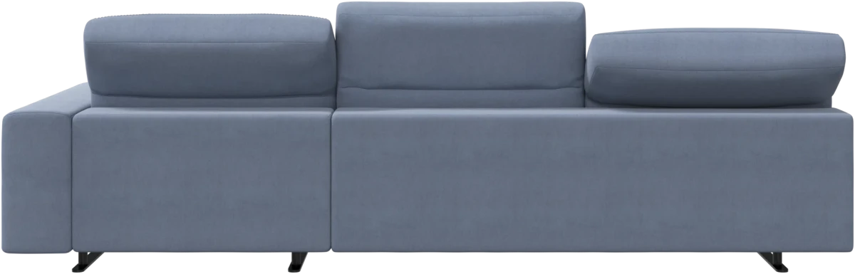 Hampton sofa with adjustable back and storage on the right side