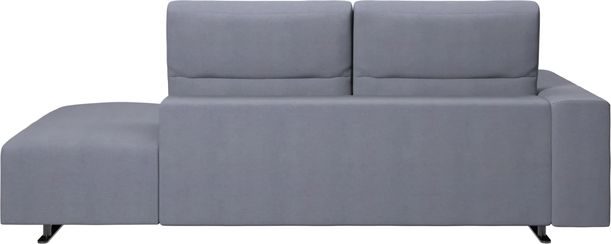 Hampton sofa with adjustable back and lounging unit right side