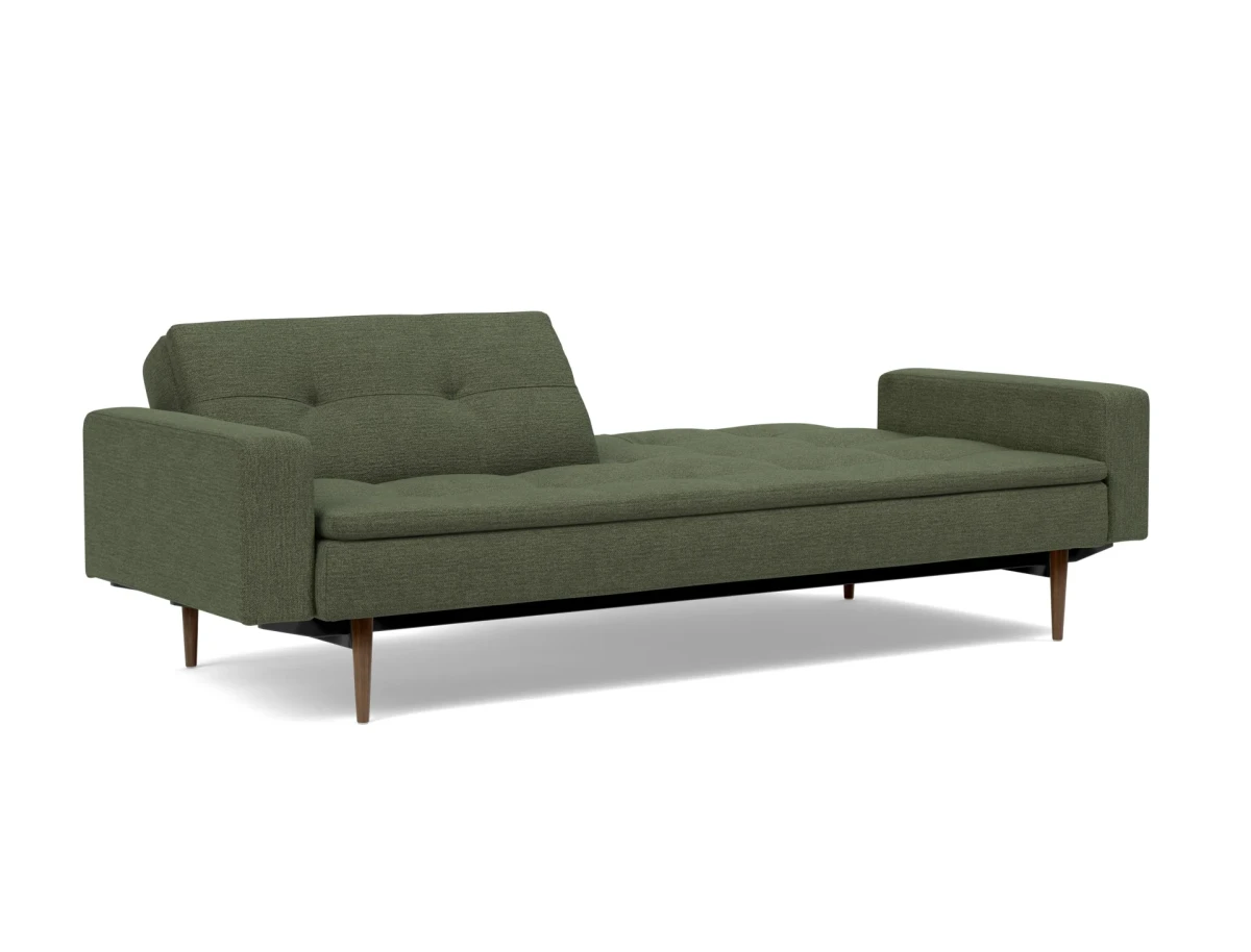 Dublexo Styletto Sofa Bed Dark Wood With Arms