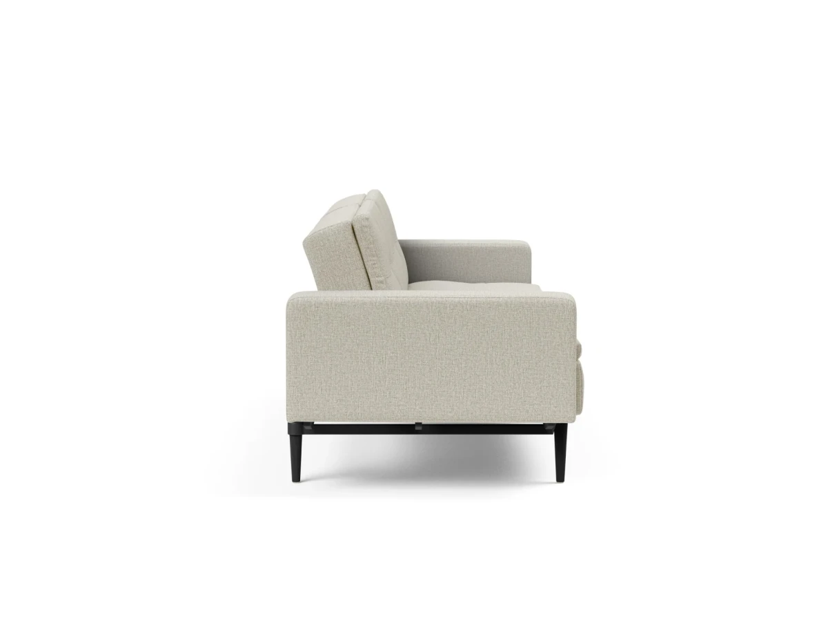 Dublexo Styletto Sofa Bed Black Wood With Arms