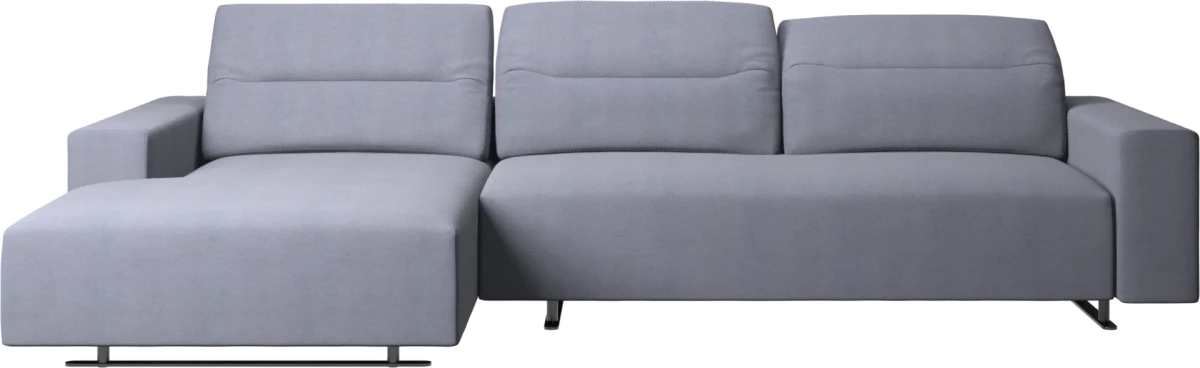 Hampton sofa with adjustable back and resting unit left side