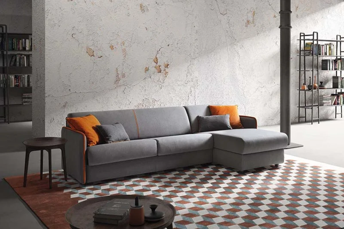 Madeira — Sofa bed with storage chaise lounge.