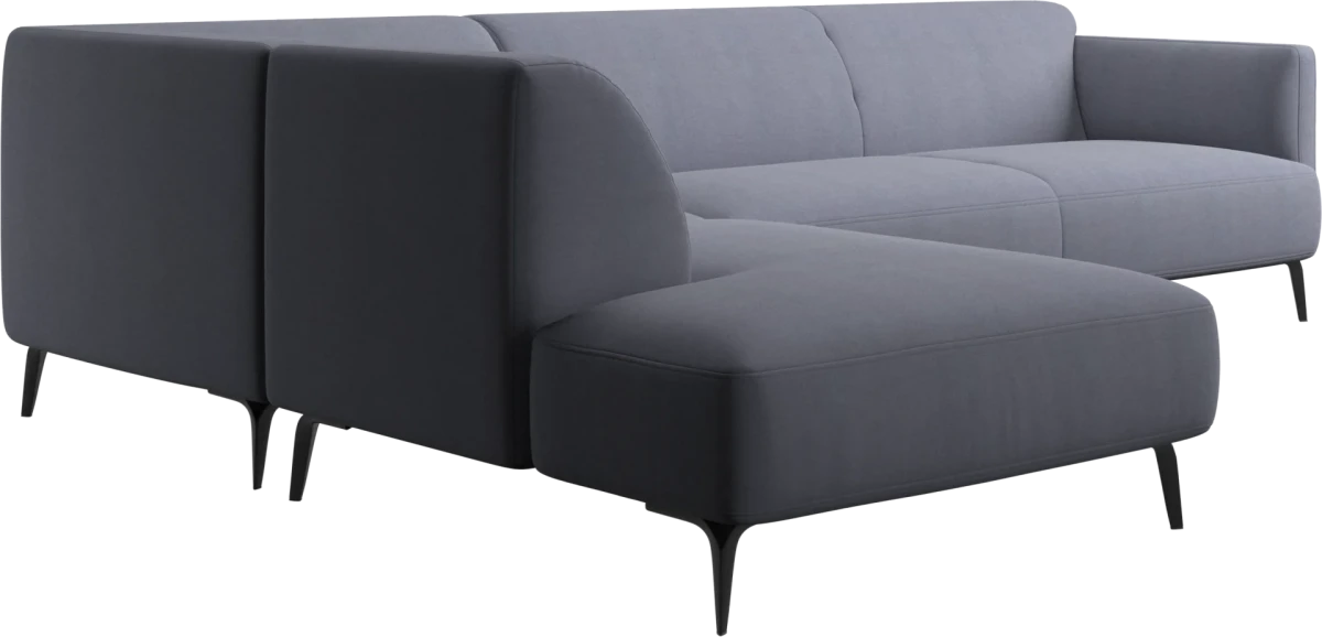 Modena corner sofa with lounging unit