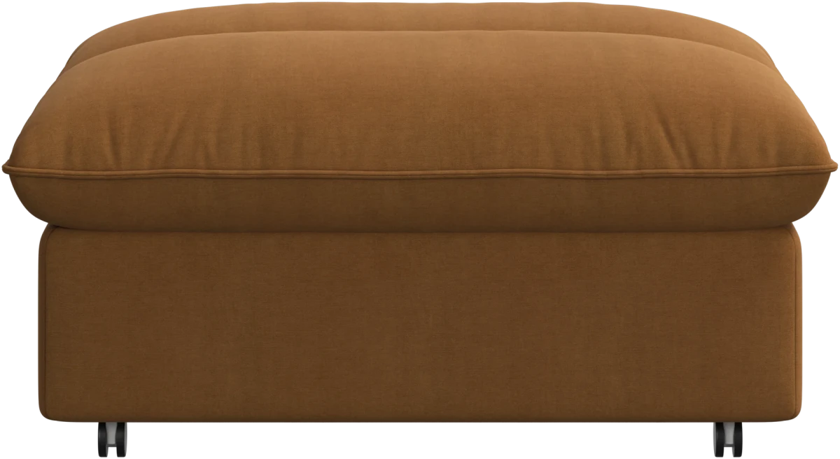 Southampton pouffe on wheels with storage