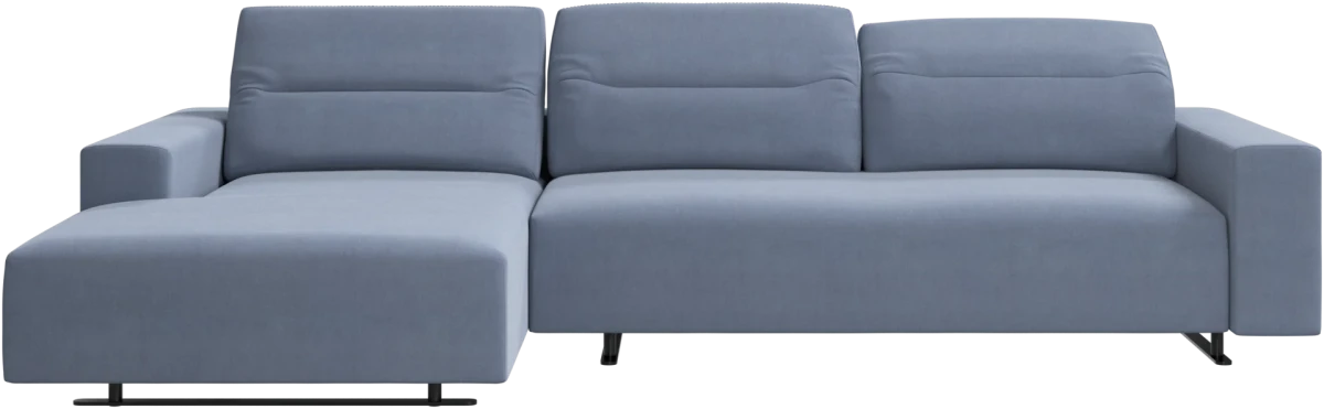 Hampton sofa with adjustable back and resting unit left side