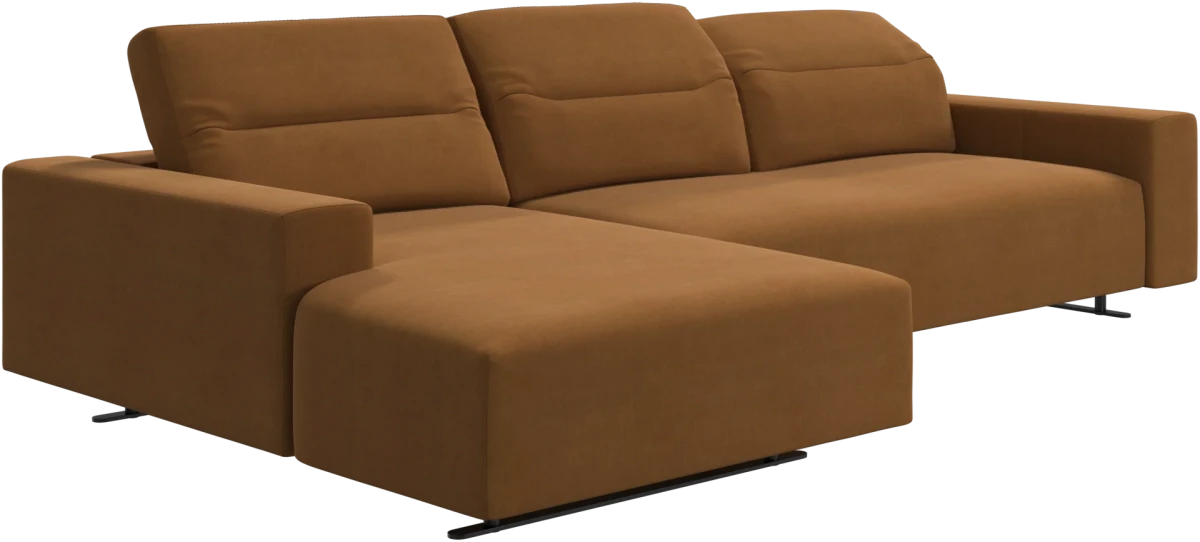 Hampton sofa with adjustable back and resting unit left side