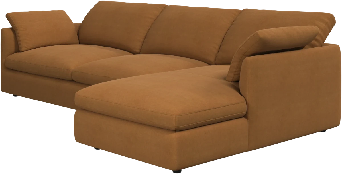 Milano sofa with chaise longue left