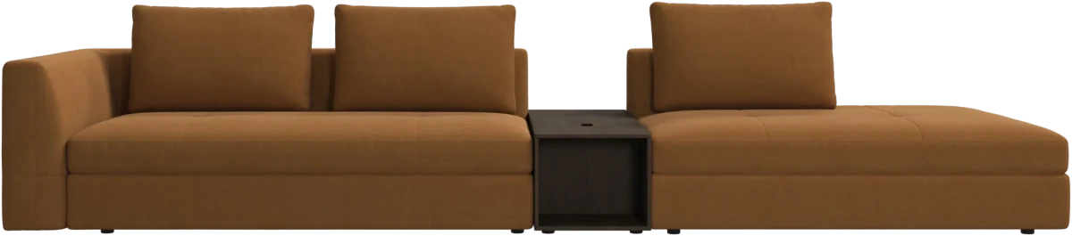 Bergamo 3 seater lounge sofa with storage