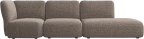 Paraggi sofa with lounging unit left