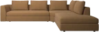 Bergamo corner sofa with lounging unit