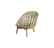 Hive lounge chair w/teak legs