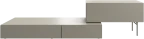 Lugano wall system with drop down doors and drawer