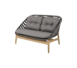 Strington 2-seater sofa w/teak base