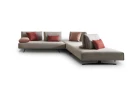 Abbraccio — Modular modern sofa with movable backrests.