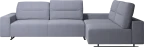 Hampton corner sofa with adjustable back and storage on right side