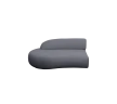 Mellow sofa module right w/short backrest