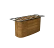 Mellow dining table base oval