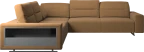 Hampton corner sofa with adjustable back and storage