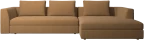 Bergamo sofa with resting unit