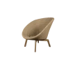 Peacock lounge chair w/teak legs