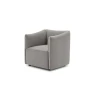 Kubik — One-piece frame armchair with a cubic shape and visible bicolor edges.