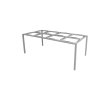 Pure dining table base, 200x100 cm