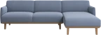 Aarhus sofa with chaise longue right