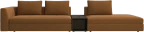 Bergamo 3 seater lounge sofa with storage