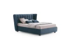 Aspen — Wingback bed with a quilted headboard.