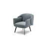 Wrap — Futuristic armchair available with a fixed or swivel base, featuring sleek and modern lines.