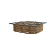 Mellow coffee table base square