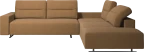 Hampton corner sofa with adjustable back and lounging unit