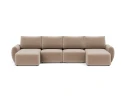Norum Sofa Bed U-shape With Curve Arms