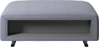 Hampton footstool with storage left and right sides