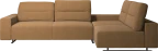 Hampton corner sofa with adjustable back and storage on right side