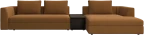 Bergamo chaise longue sofa with storage