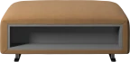 Hampton footstool with storage left and right sides