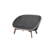 Peacock 2-seater sofa w/teak legs
