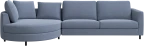 Indivi sofa with chaise longue left