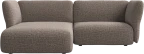 Paraggi 1.5-seater with chaise longue left