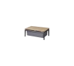 Conic box table, 74x52 cm