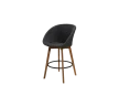 Peacock bar chair w/teak legs