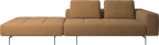 Amsterdam sofa with footstool on left side